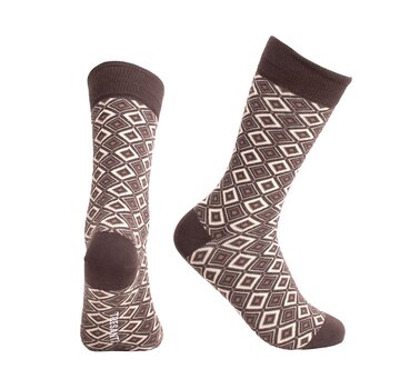 Tresanti Sokken Bonna | Rhombus Socks Brown (TRSOHE106 - 400)