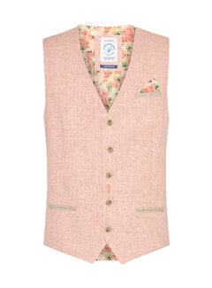 A Fish Named Fred Waistcoat small check Rose Pink (31.131.430)