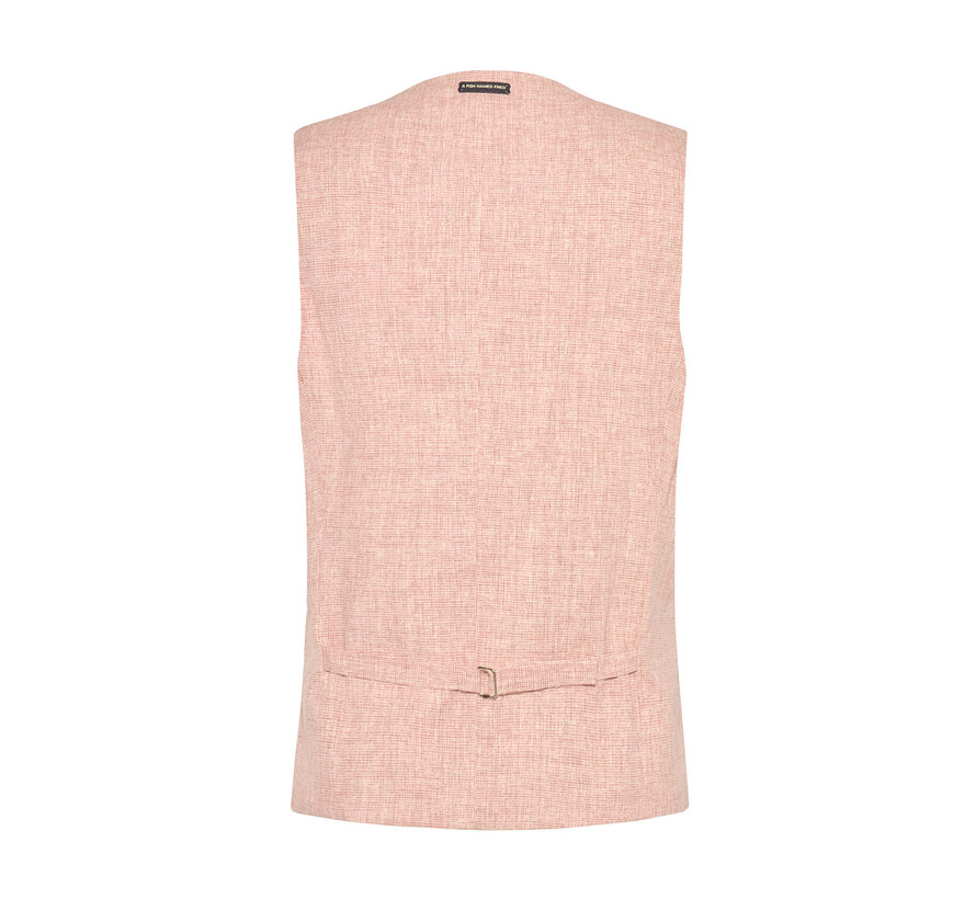 Waistcoat small check Rose Pink (31.131.430)