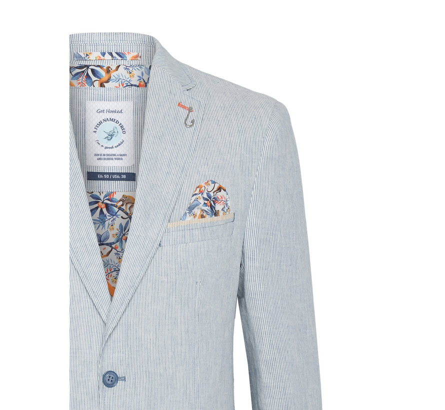 Colbert linen stripe Light Blue (31.102.610)