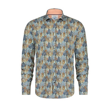 A Fish Named Fred Overhemd Wild Life Light Blue (29.007 - 610)