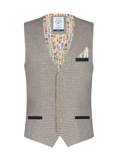 A Fish Named Fred Gilet Small Check Sand (29.142.205)