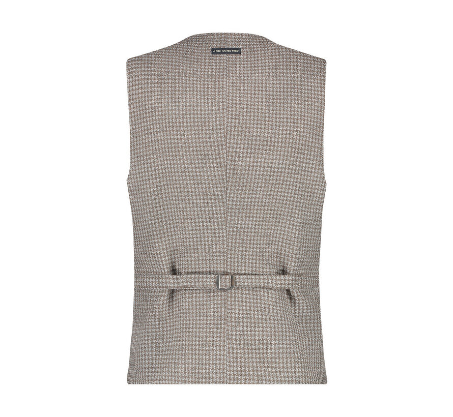 Gilet Small Check Sand (29.142.205)