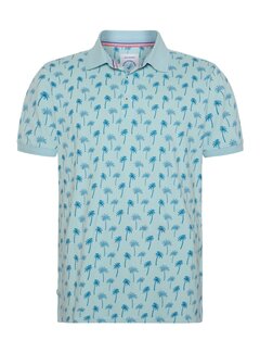 A Fish Named Fred Polo palm trees Light Blue (31.310.610)