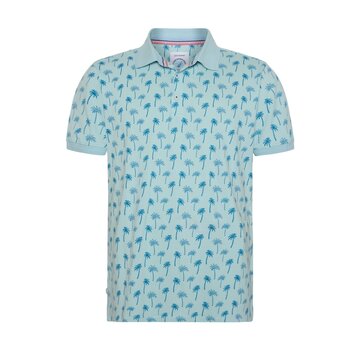 A Fish Named Fred Polo palm trees Light Blue (31.310.610)