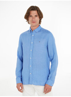 Tommy Hilfiger Linnen Overhemd  Soli Blue Spell (MW0MW34602 - C30)