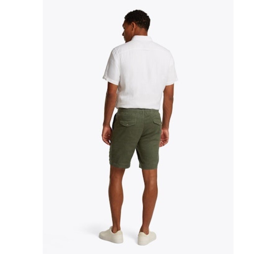 HARLEM PO LINEN SHOR Army Green (MW0MW37804 - RBN)
