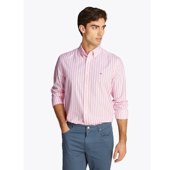 Tommy Hilfiger FLEX POPLIN BOLD STR Classic Pink / Optic White (MW0MW39159 - 0D1)