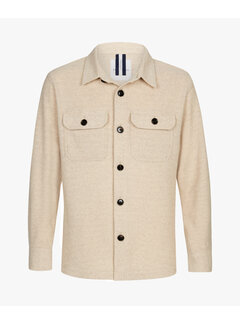 Profuomo OVERSHIRT KNITTED BEIGE (PPWF10017A)
