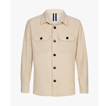 Profuomo OVERSHIRT KNITTED BEIGE (PPWF10017A)