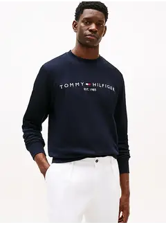 Tommy Hilfiger TOMMY LOGO SWEATSHIR Desert Sky (MW0MW11596 - DW5)