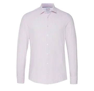 Pure Shirts Hemd Functional streifen rosa functional fit (E11302-21122 - 388)