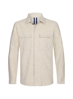 Profuomo OVERSHIRT COTTON LINEN BEIGE (PPWF10040A)