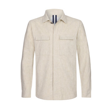 Profuomo OVERSHIRT COTTON LINEN BEIGE (PPWF10040A)