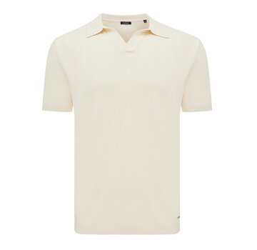 Tresanti ERSILIO V neck polo with contrast tripes Off-white (TRKWJA113 - 105)