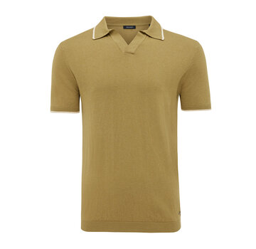 Tresanti ERSILIO V neck polo with contrast tripes Bright green (TRKWJA113 - 906)
