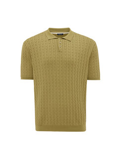 Tresanti EEFRON Small cable knit polo Bright green (TRKWJA121 - 906)