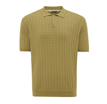 Tresanti EEFRON Small cable knit polo Bright green (TRKWJA121 - 906)