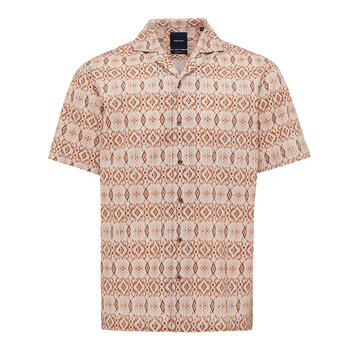 Tresanti EVIDIO Short sleeve ikat shirt Brick (TRSHJA416 - 405)
