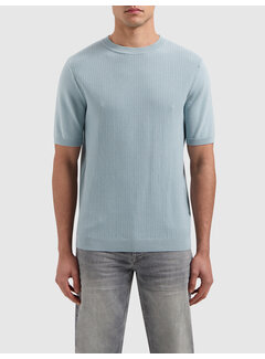 Pure Path Braided Knitwear T-shirt Blue Grey (25010817 - 93)