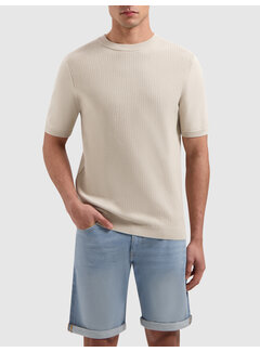 Pure Path Braided Knitwear T-shirt Sand (25010817 - 46)