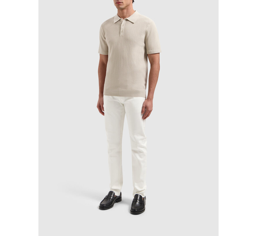 Braided Knitwear Polo Sand (25010815 - 46)