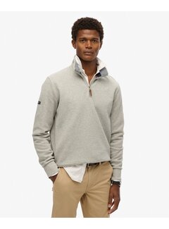 Superdry CORE PIQUE HENLEY Grey Marl (M2014078A - 07Q)