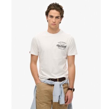 Superdry COPPER LABEL RELAXED TEE Optic (M1012128A - 01C)