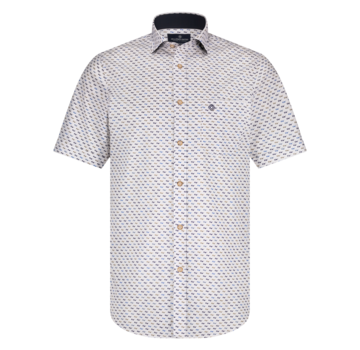 Fellows United Shirt korte mouw sun glasses stretch Oker (51.6619 - 153)