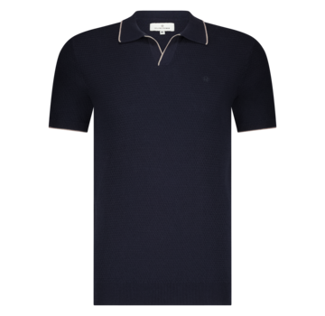 Fellows United Polo structure knit, Premium Navy (51.3663 - 110)