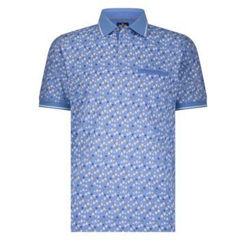 Fellows United Polo waffle arrow design Light Blue (51.3607 - 118)