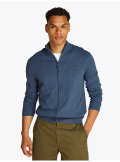 Tommy Hilfiger ESSENTIAL COTTON ZIP Aegean Sea Heather (MW0MW36517 - DVI)