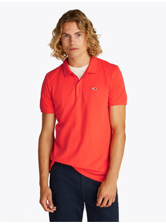 Tommy Hilfiger TJM SLIM PLACKET POL Bright Vermillion (DM0DM20676 - SN6)
