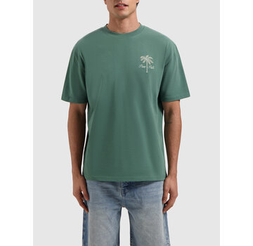 Pure Path Stitched Paradise T-shirt Faded Green (25010116 - 76)