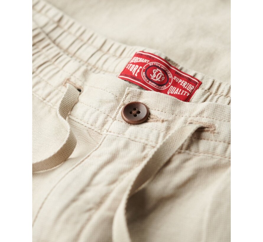 MERCHANT LINEN SHORT Abbey Stone (M7110455A - S1F)