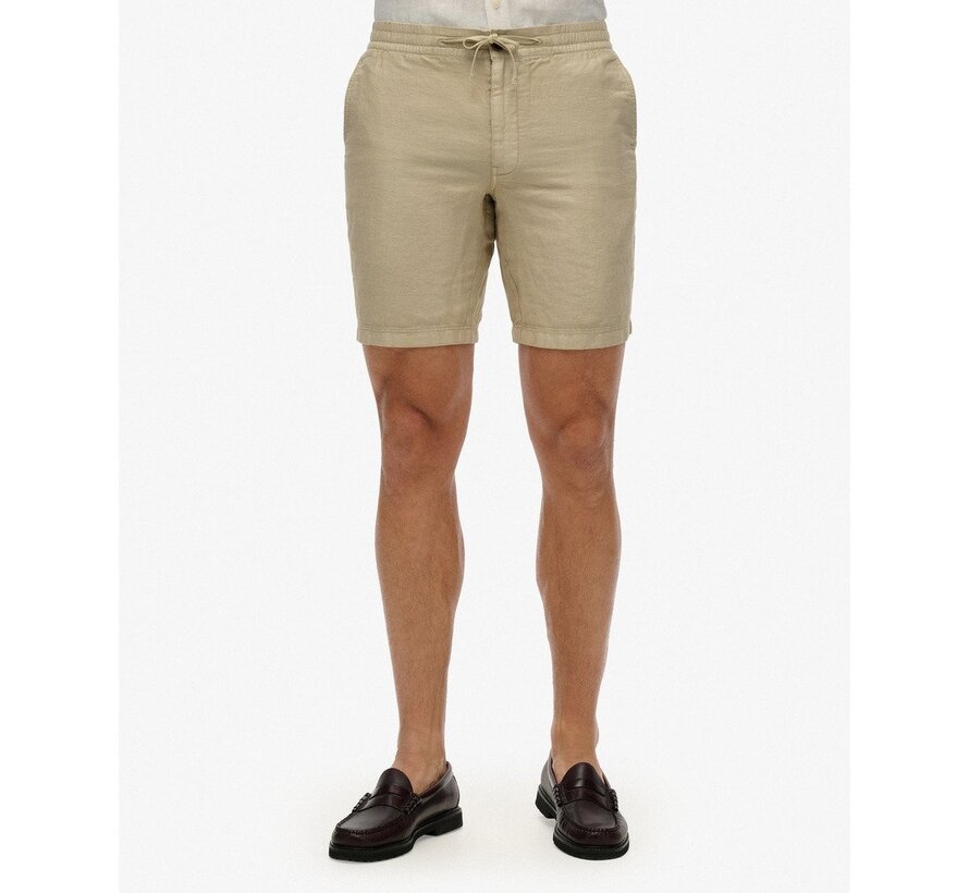 MERCHANT LINEN SHORT Abbey Stone (M7110455A - S1F)