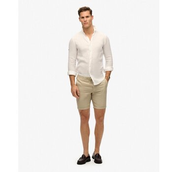 Superdry MERCHANT LINEN SHORT Abbey Stone (M7110455A - S1F)