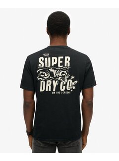 Superdry B-MOVIE GRAPHIC LOOSE TEE Black (M1012124A - 02A)