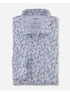 Olymp Overhemd Level Five 24/Seven Body Fit Wit Modern Kent (208374 - 00)