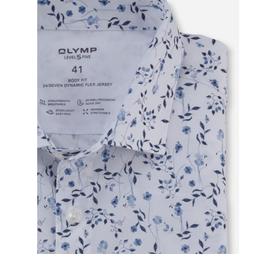 Overhemd Level Five 24/Seven Body Fit Wit Modern Kent (208374 - 00)