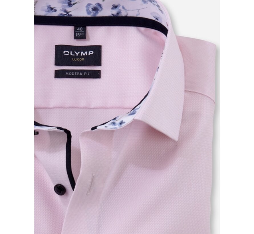 Overhemd Luxor modern fit Roze Global Kent (120674 - 30)