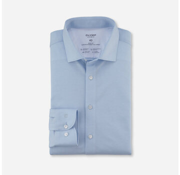 Olymp Overhemd Level Five 24/Seven Body Fit Blauw Modern Kent (208964 - 11)