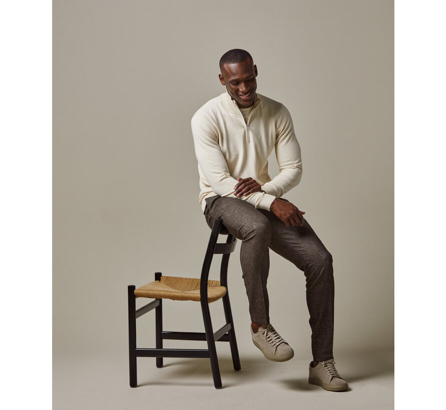 Pullover Halfzip Off White (PP2J00010D)