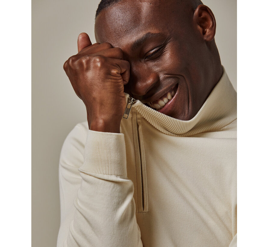 Pullover Halfzip Off White (PP2J00010D)