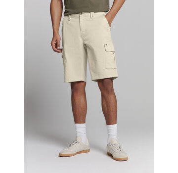 No Excess Short Cargo Garment Dyed + Stone Washed Stretch Cement (278190313SN - 122)