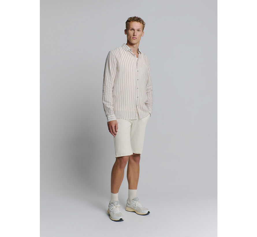 Short Chino Garment Dyed Twill Stretch Chalk (278190306SN - 017)