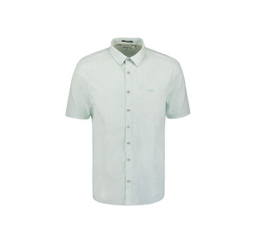 No Excess Shirt Short Sleeve 2 Coloured Melange With Linen Ice (27480217 - 151)