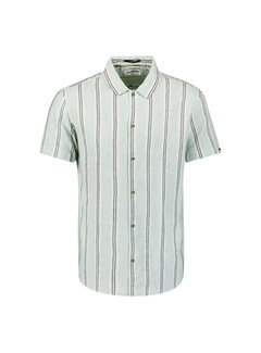 No Excess Shirt Short Sleeve Dobby Vertical Stripe With Linen Ice (27440325 - 151)