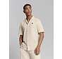 Shirt Short Sleeve Jersey Revers Collar Solid Terry Cement (27420384 - 122)