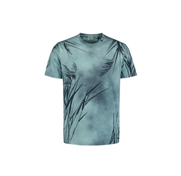 No Excess T-Shirt Crewneck Slub Allover Printed Ice (27350316 - 151)